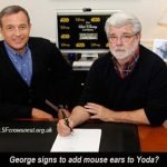 George Lucas’s retirement plan… Disney! George Lucas’s retirement plan… Disney!