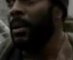Tyreese hunting zombies in the Walking Dead.