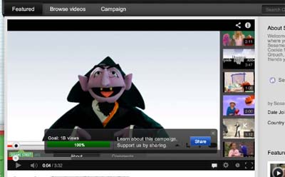 Sesame Street's Count von Count sings the Views!