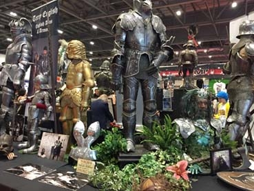 Armour for sale at Comic-con London.