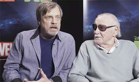 Stan Lee and Mark Hamill: interviewed together (video interview).