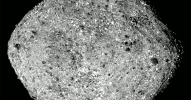 OSIRIS-REx spacecraft says hello to Asteroid Bennu.