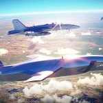 Every fighter jet a drone cloud. Every fighter jet a drone cloud.