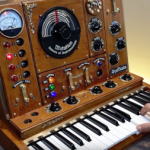 Steampunk music synthesizer (SynTesla: rock me sideways). Steampunk music synthesizer (SynTesla: rock me sideways).