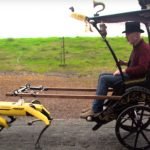 Robot-pulled steampunk carriage (builder project). Robot-pulled steampunk carriage (builder project).