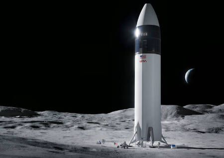 Elon Musk's SpaceX selected by NASA to land next human mission on the Moon (space news).