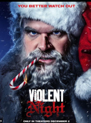 Violent Night (fantasy action Christmas movie: trailer).