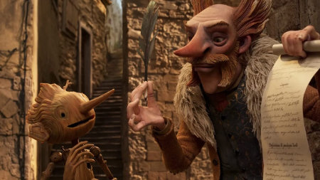 Guillermo del Toro's Pinocchio (film review by Mark R. leeper).