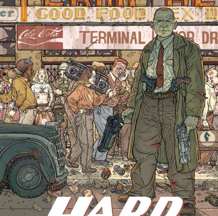 Geof Darrow discusses the classic comic-book Hardboiled, which he created with Frank Miller (comic-book retrospective).